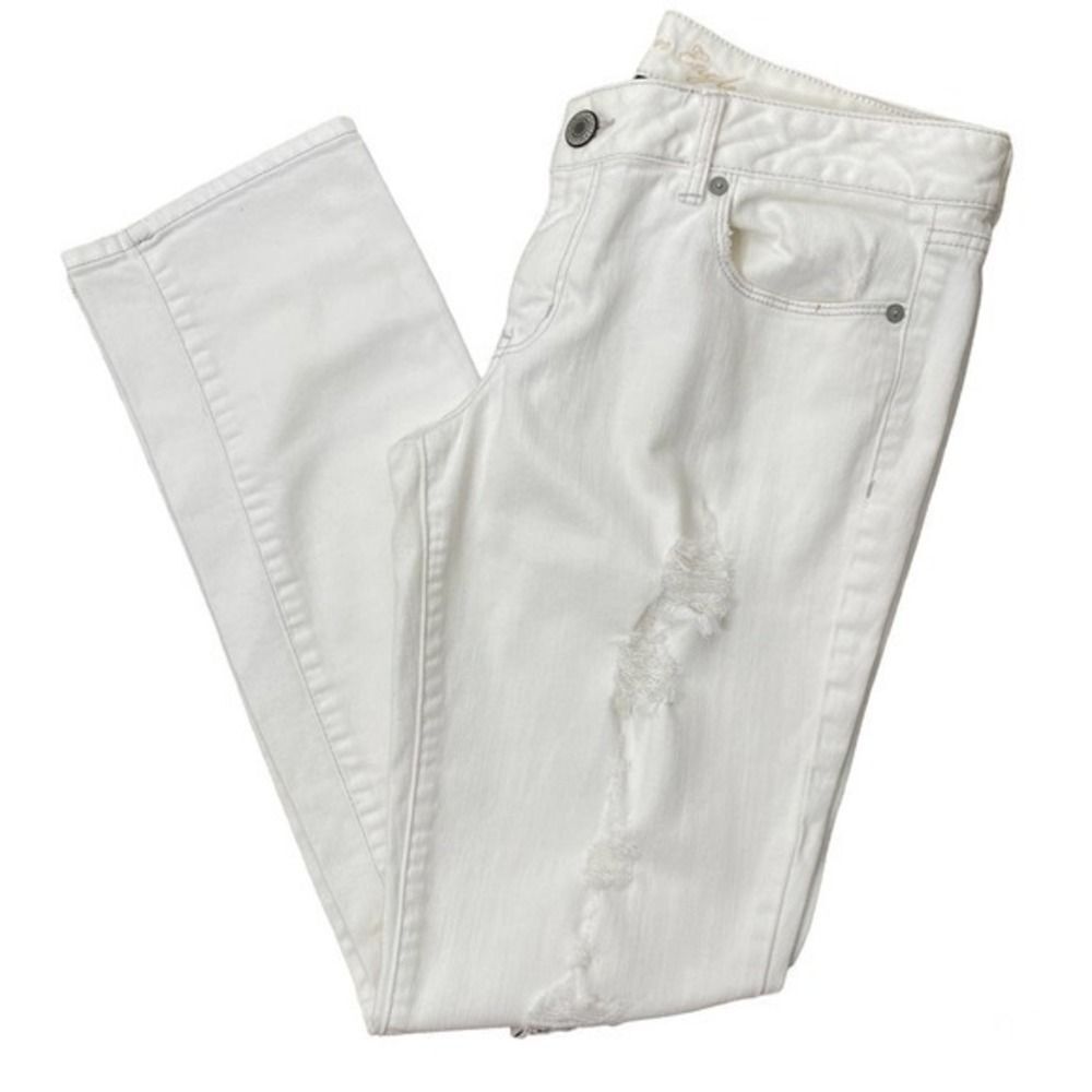 AMERICAN EAGLE Skinny High Rise Stretch Distressed Jeans